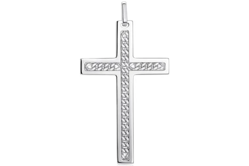 Anhänger Kreuz, groß 163MG06 - 925 Silber