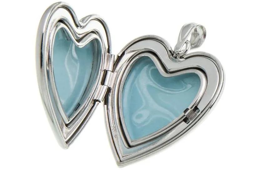 Anhänger Medaillon Herzen - 925 Silber