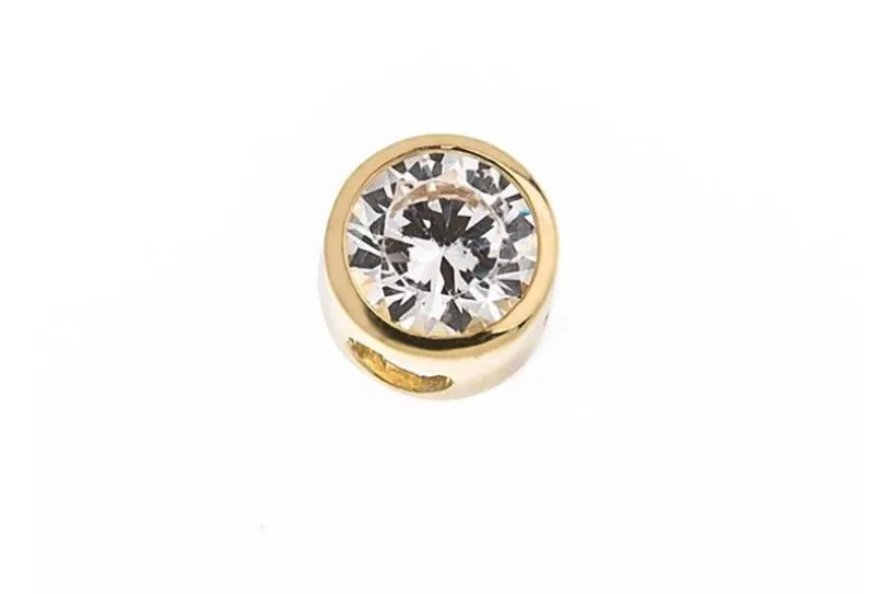 Anhänger mit Zirkonia - 375 Gelbgold FLStein