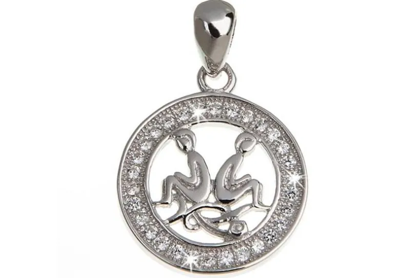 Anhänger Sternzeichen - 925 Silber -Zwillinge-