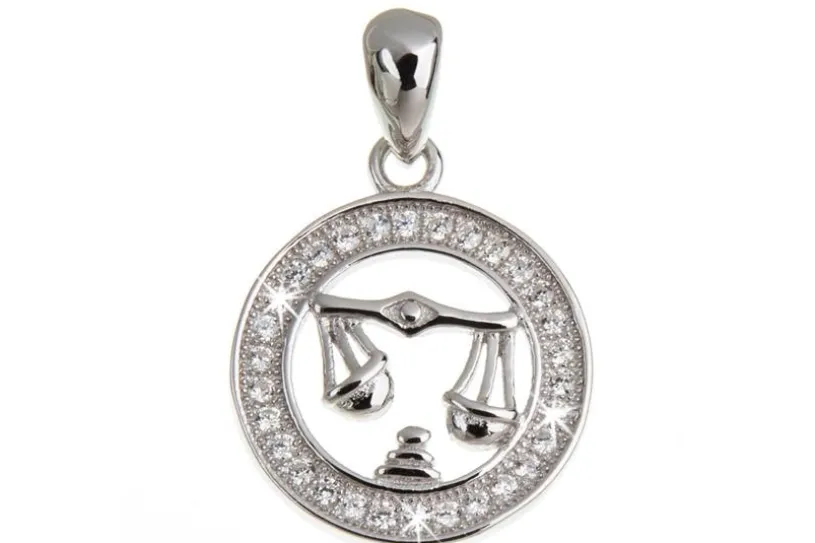 Anhänger Sternzeichen - 925 Silber -Waage-