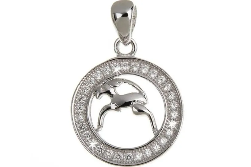 Anhänger Sternzeichen - 925 Silber -Steinbock-