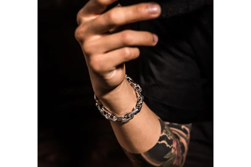 Ankerkette Armband 10mm - 925 Silber