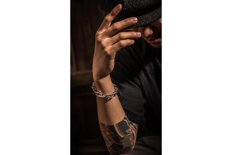 Ankerkette Armband 10mm - 925 Silber