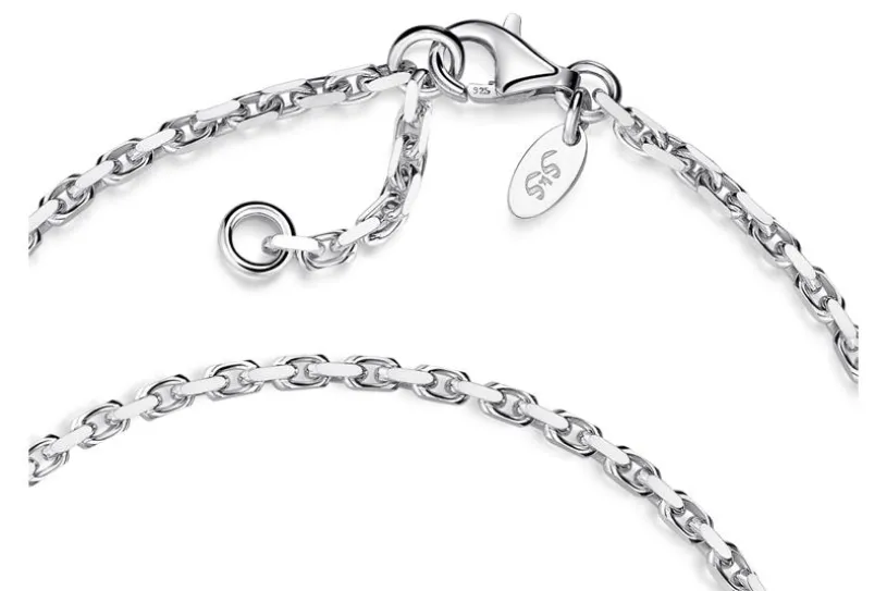 Ankerkette Fußkette 2mm - 925 Silber 925 Silber