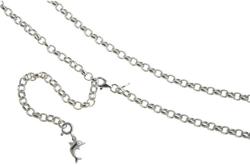 Bauchkette Erbskette 4mm - 925 Silber