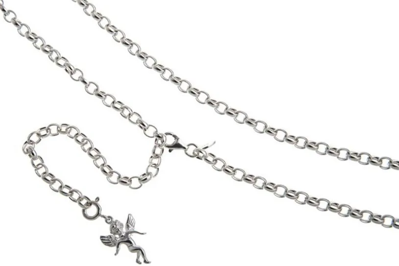 Bauchkette Erbskette 4mm - 925 Silber