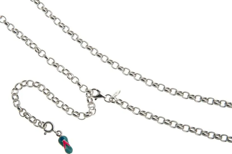 Bauchkette Erbskette 4mm - 925 Silber