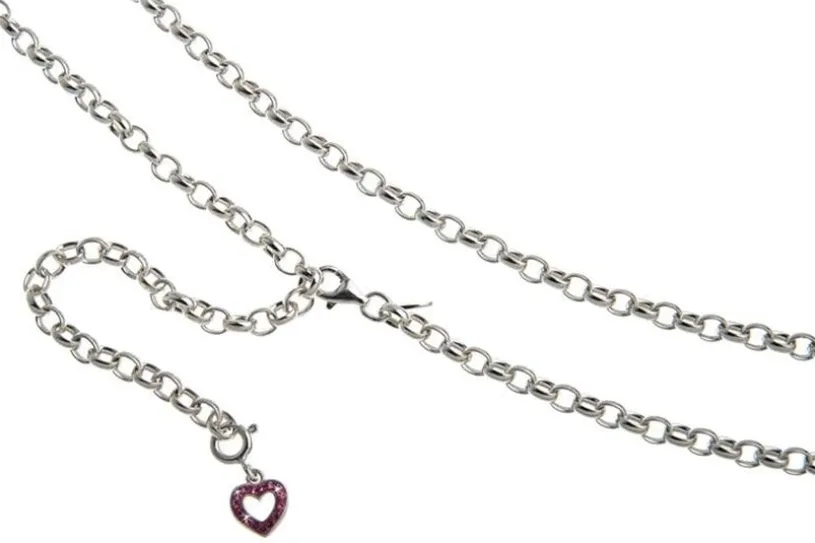 Bauchkette Erbskette 4mm - 925 Silber