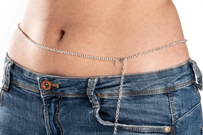 Bauchkette Erbskette 4mm - 925 Silber