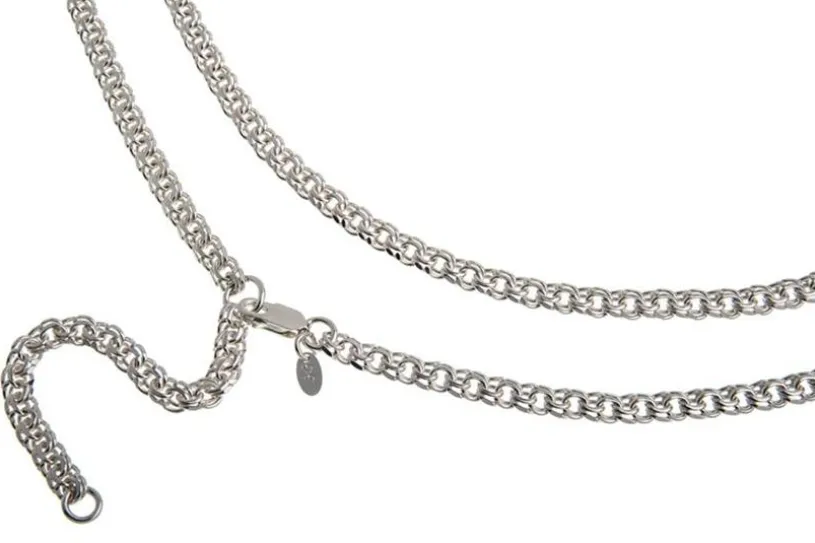 Bauchkette Garibaldi 5mm - 925 Silber