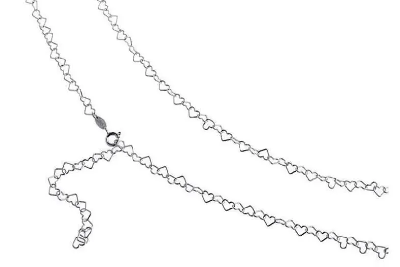 Bauchkette Herzen - 925 Silber