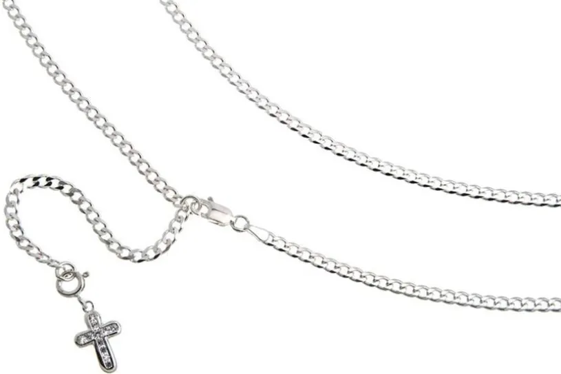 Bauchkette Panzer 3mm - 925 Silber