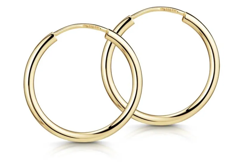 Creolen, Durchmesser 30mm  - echt 333 Gold 30mm