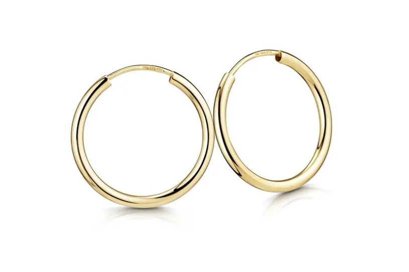 Creolen, Durchmesser 15mm  - echt 333 Gold 15mm
