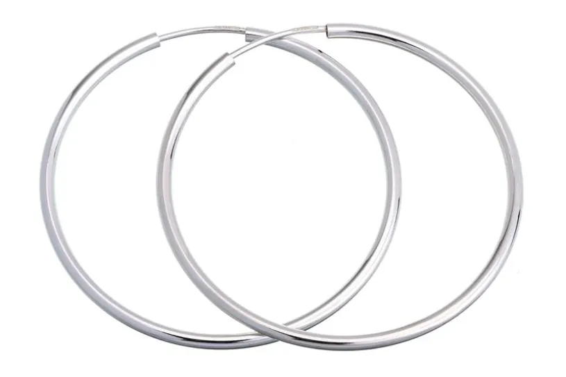 Creolen, Durchmesser wählbar von 20-100mm,  925 Silber = 40mm