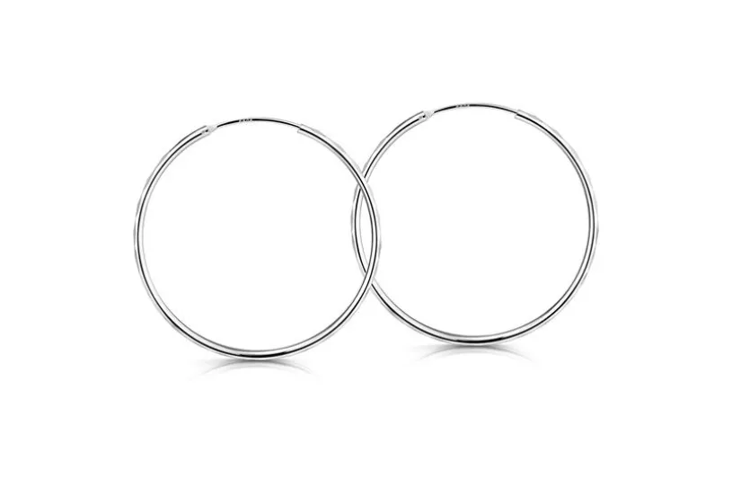Creolen, Durchmesser wählbar von 40-80mm, 925 Silber = 40mm