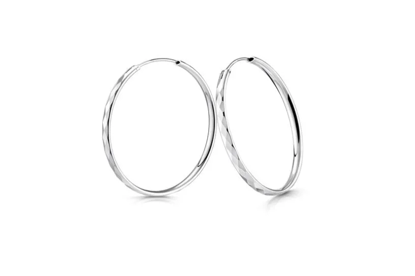 Creolen, Durchmesser wählbar von 40-80mm, 925 Silber = 40mm