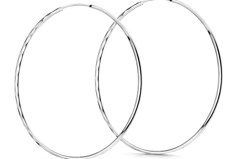Creolen, Durchmesser wählbar von 40-80mm,  925 Silber = 80mm