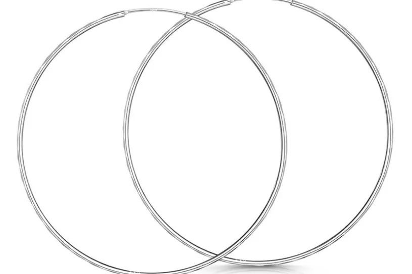 Creolen, Durchmesser wählbar von 40-80mm, 925 Silber = 80mm