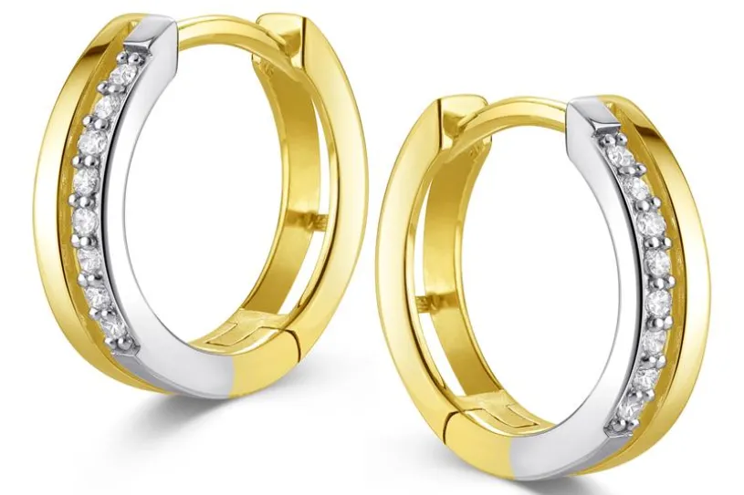 Creolen mit Zirkonia SJR 240203.300  - echt 333 Gold