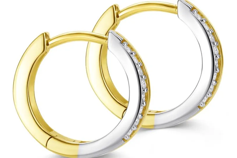 Creolen mit Zirkonia SJR 240203.300  - echt 333 Gold