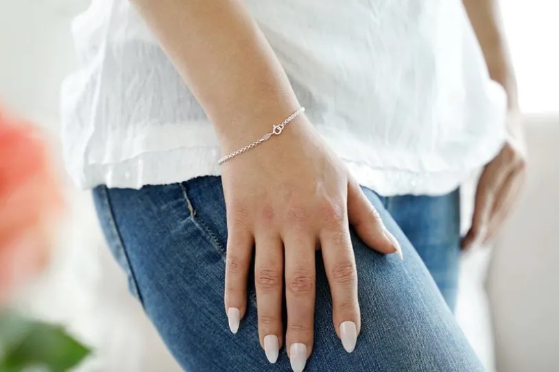Doppelerbskette Armband 2,4mm - 925 Silber