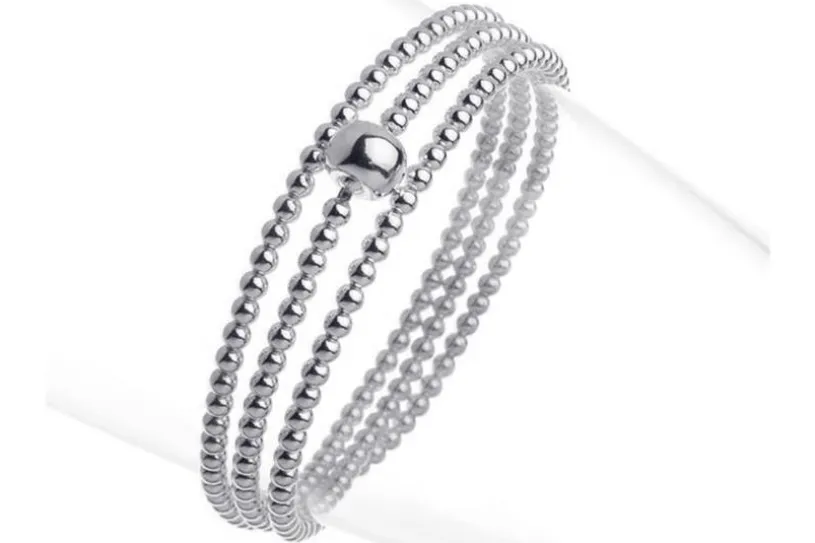 Elastic Elements Armband 3fach - 925 Silber 925 Silber