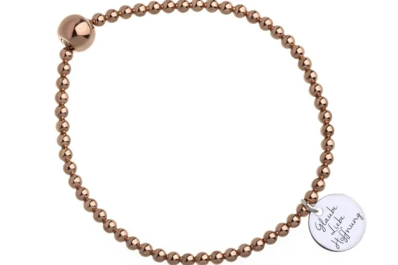 Elastic Elements Armband II - 925 Silber, rosé