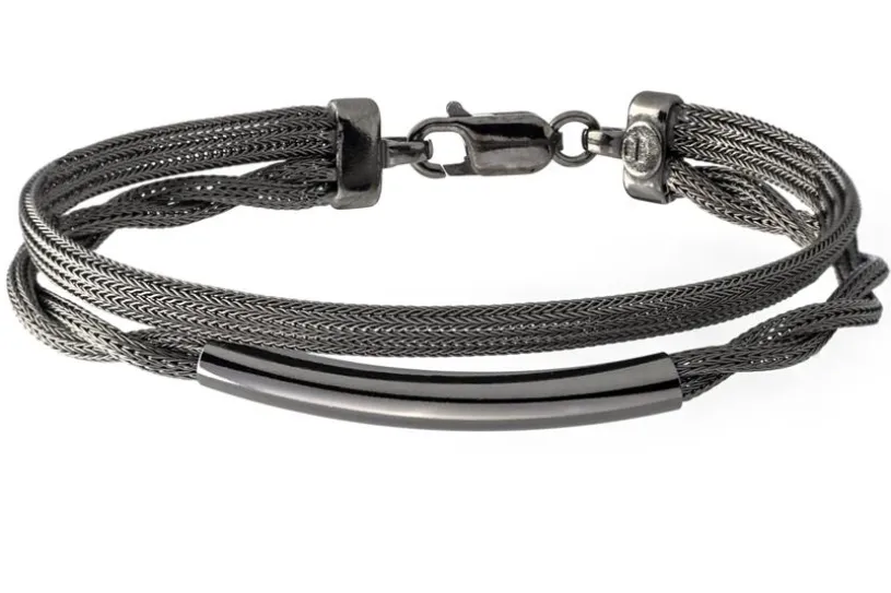 Fashion Armband - 925 Silber, Ruthenium RUT189