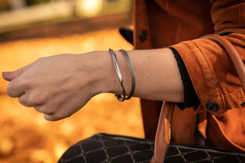 Fashion Armband - 925 Silber, Ruthenium RUT189