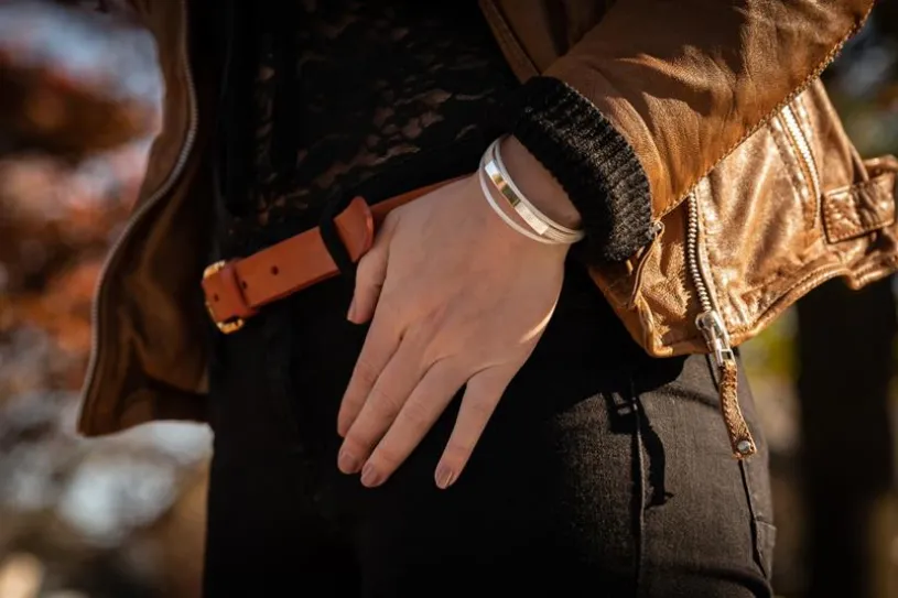Fashion Gravurarmband - 925 Silber Sil188