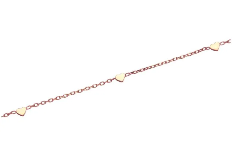 Fashion Line Kette M17271 - 925 Silber, rosé vergoldet Länge: 42cm