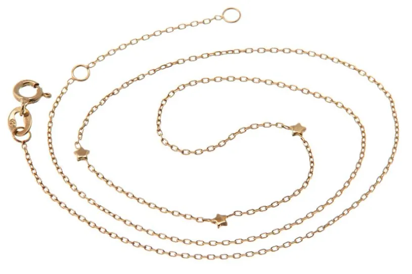 Fashion Line Kette  M17271 - 925 Silber, vergoldet Länge: 42cm