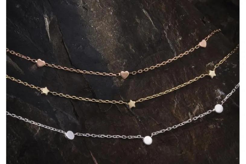 Fashion Line Kette M17271 - 925 Silber, vergoldet Länge: 42cm