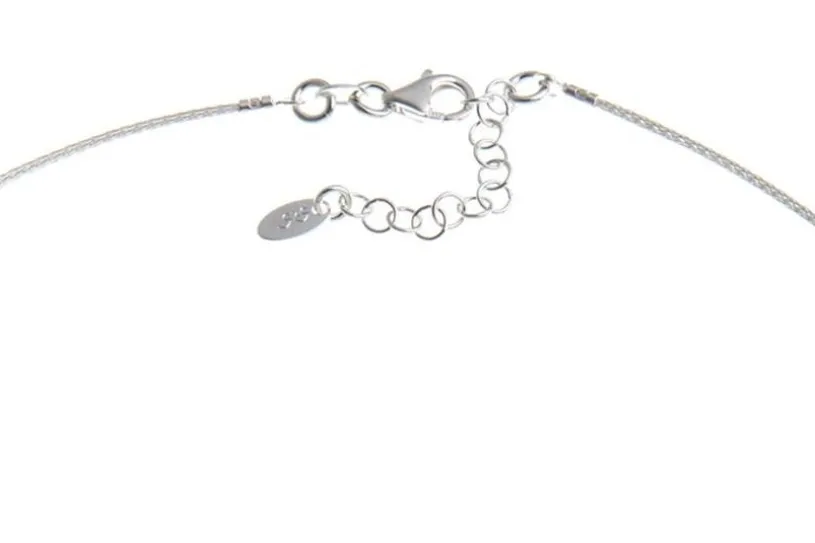 Fashion-Omega Halsreif 1mm - 925 Silber Länge: 40cm - 028ART7