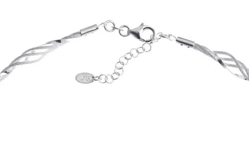 Fashion-Omegahalsreifen circa 4mm - 925 Silber Länge: 40cm - 028ART1