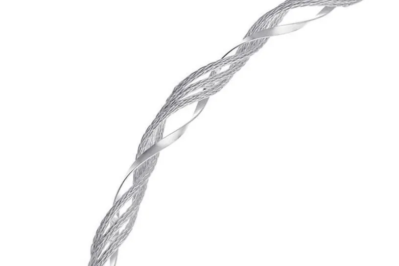 Fashion-Omegahalsreifen circa 4mm - 925 Silber Länge: 40cm - 028ART1