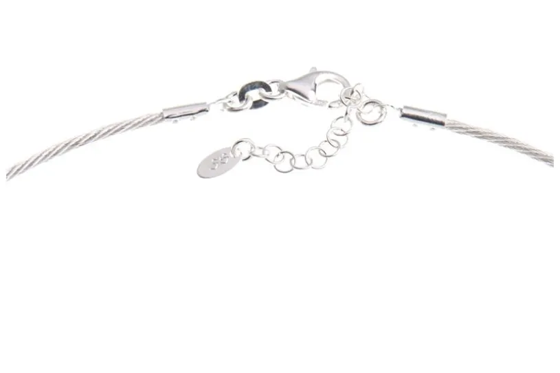 Fashion-Omegahalsreifen 1,7mm - 925 Silber Länge: 40cm - 028NK0187x7