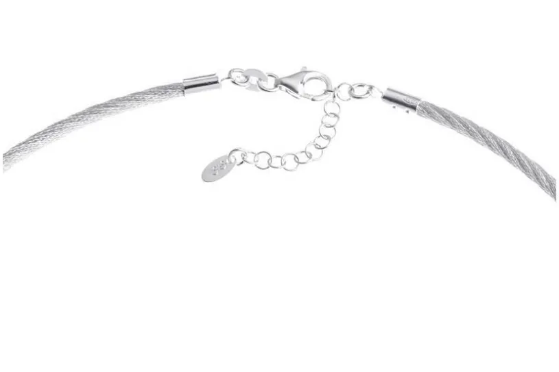 Fashion-Omegahalsreifen 3mm - 925 Silber Länge: 40cm - 028ART3
