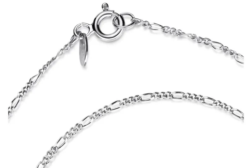 Figarokette Armband 1,4mm - 925 Silber