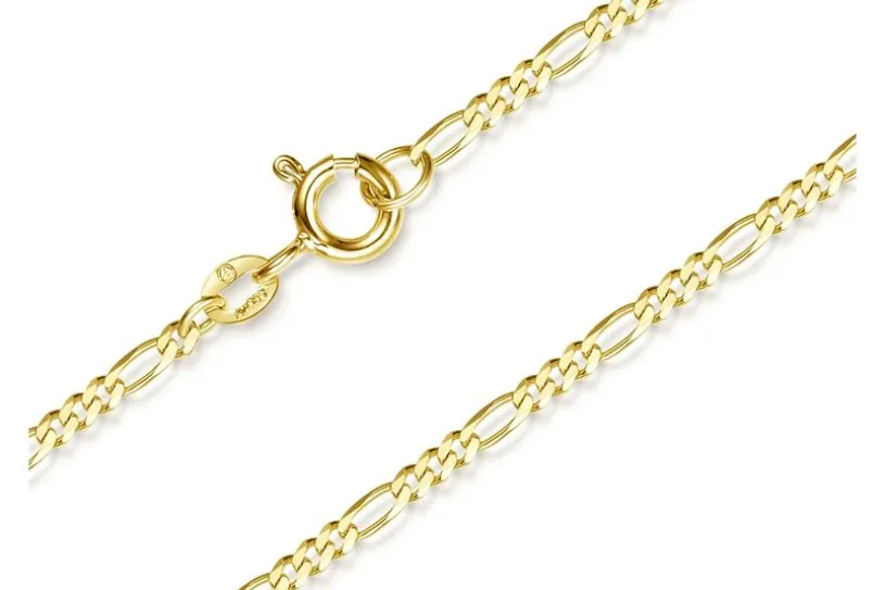 Figarokette Armband 2mm - echt 585 Gold