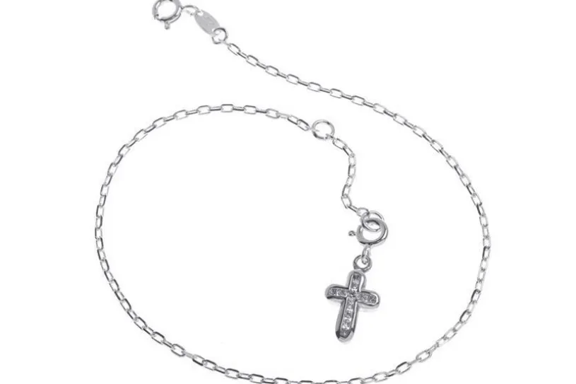 Fußkette Anker 1,7mm - 925 Silber, wahlweise mit Anhänger - 925 Silber