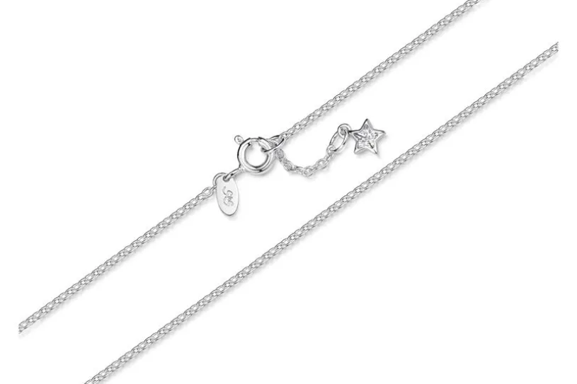 Fußkette Erbse 1,6 mit Stern -925 Silber