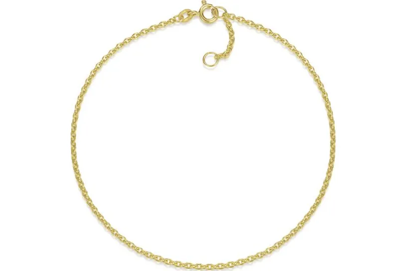 Fußkette Erbse 1,8mm - 585 Gold