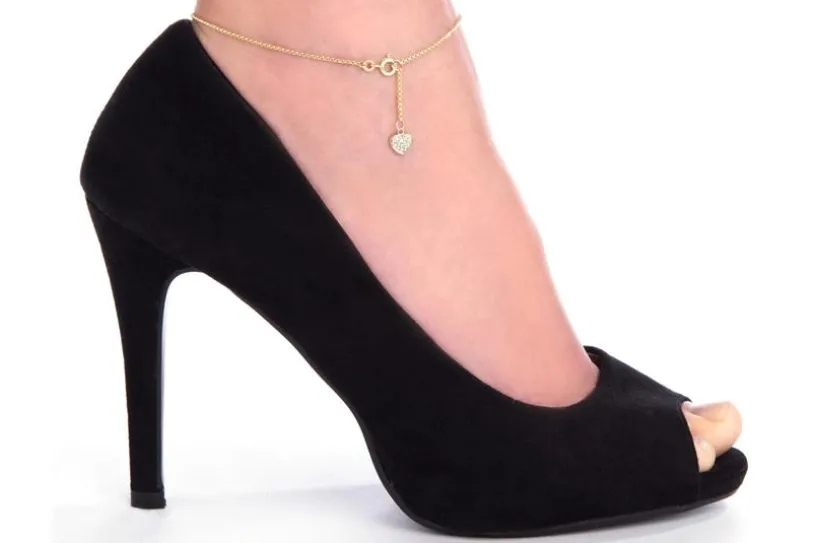 Fußkette Erbskette 1,5mm - 333 Gold