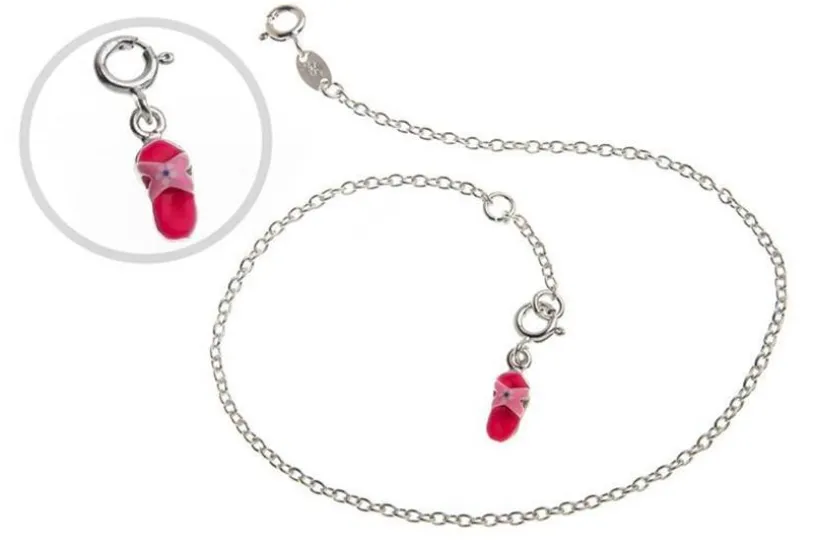 Fußkette Erbskette 2mm - 925 Silber wahlweise mit Anhängern