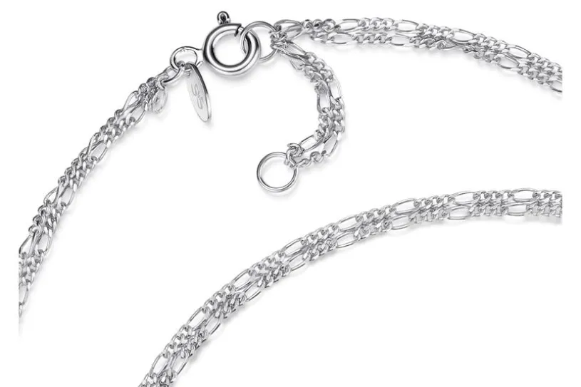 Fußkette Figaro 2-reihig 1,4mm - 925 Silber