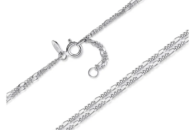 Fußkette Figaro 2-reihig 1,4mm - 925 Silber