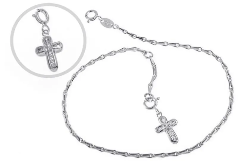 Fußkette Haferkorn 2mm - 925 Silber